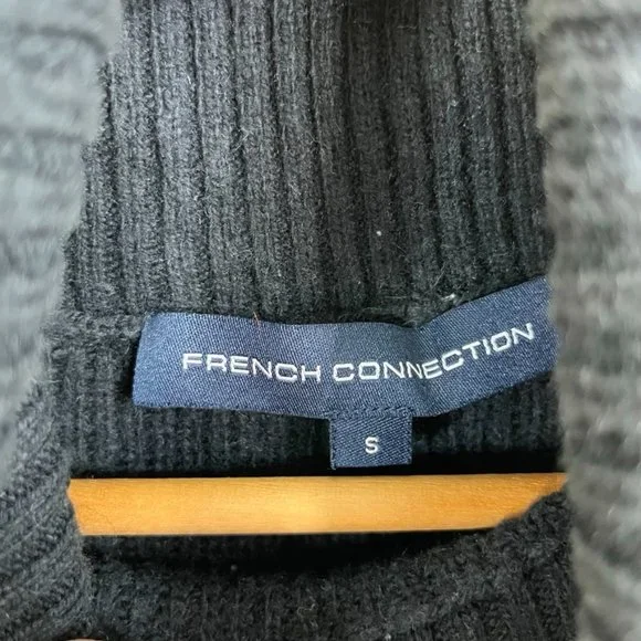 FCUK French Connection Sleeveless Mozart Knit Turtleneck Sweater - Picture 6 of 6